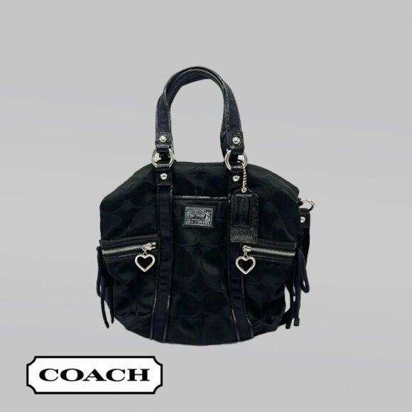 Coach Poppy Monogram Satchel - Picture 1 of 14